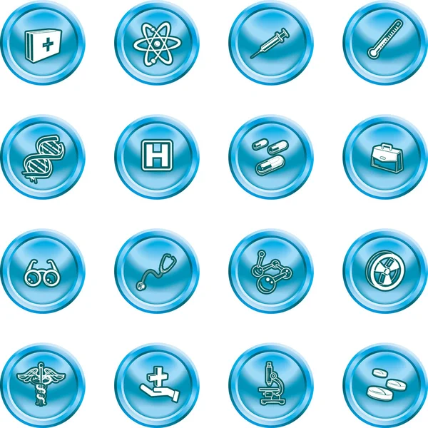 Medicine and science icons — Stock Vector