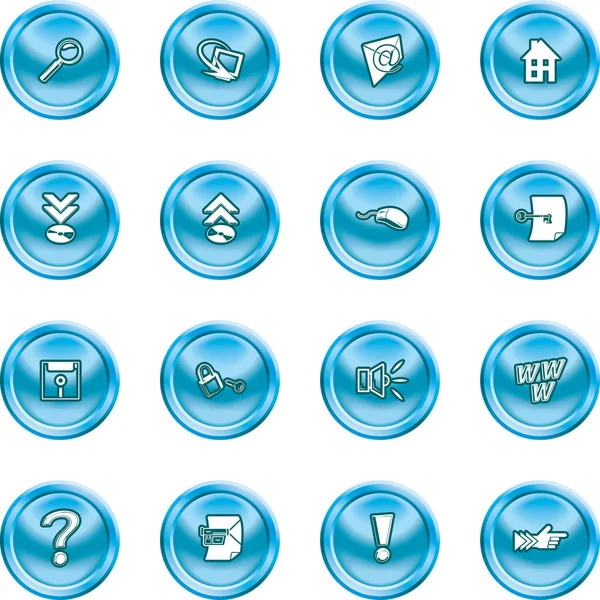 Computer and internet icons — Stock Vector