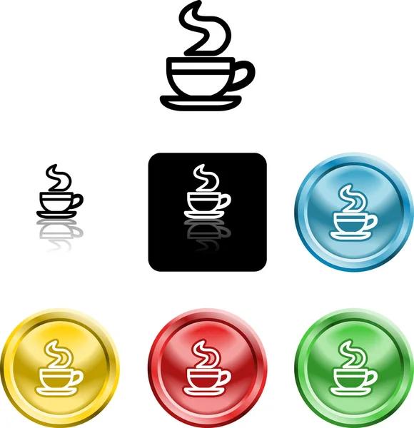 Kaffe kopp ikon symbol — Stock vektor