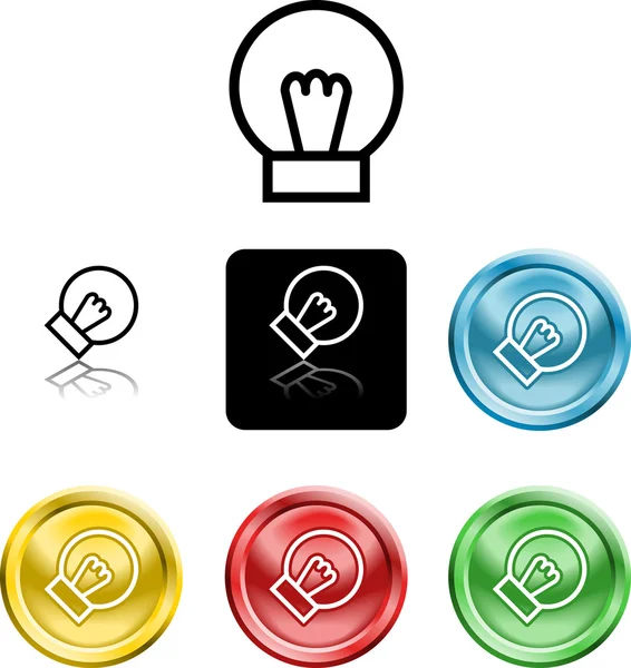 Símbolo de ícone de lâmpada — Vetor de Stock