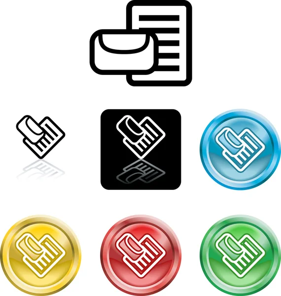 Símbolo de ícone de correio ou mensagem — Vetor de Stock