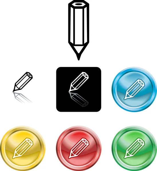Symbole icône crayon — Image vectorielle