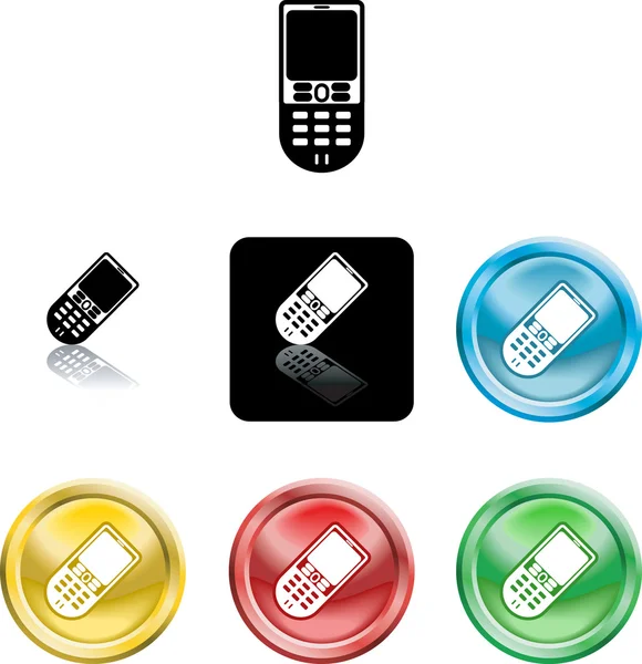 Símbolo del icono del teléfono móvil — Vector de stock