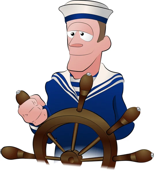 Seemannsdarstellung — Stockvektor