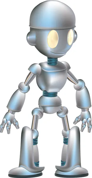 Carino personaggio robot — Vettoriale Stock
