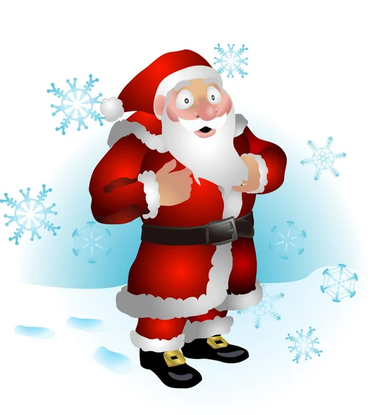 Santa klauzule obrázek — Stockový vektor