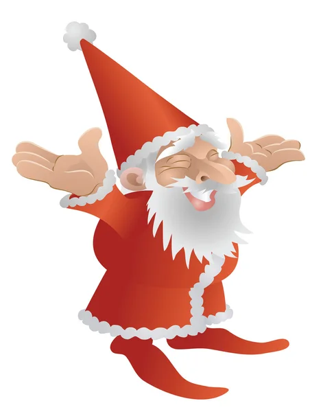 Cool Cute Father Christmas Character — Stock Vector