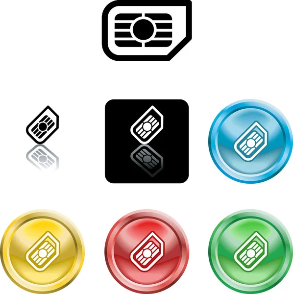 Symbole de carte SIM — Image vectorielle