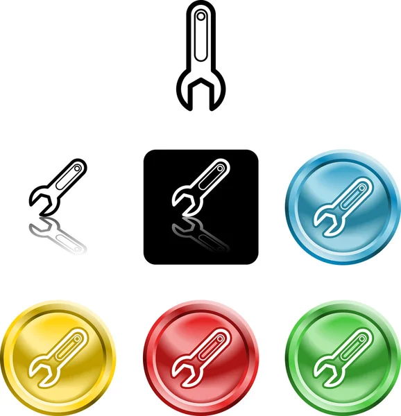 Symbol ikonę klucza — Wektor stockowy