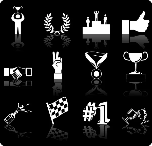 Success icons — Stock Vector