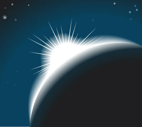 Hintergrund-Illustration zum Sonnenaufgang — Stockvektor