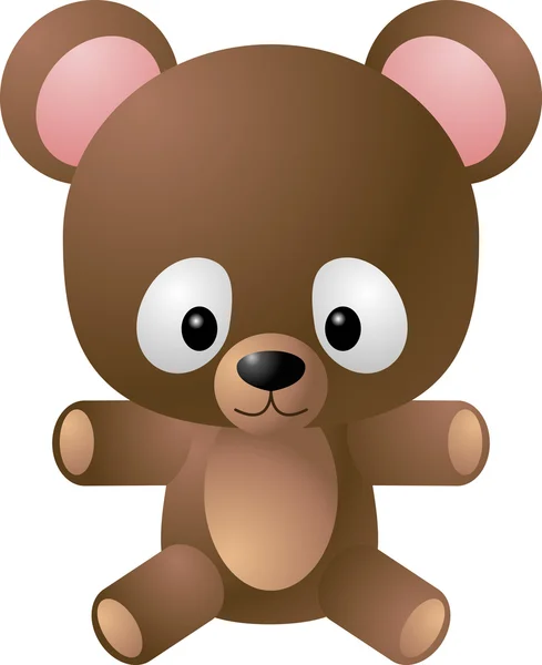Teddy bear illustration — Stock Vector