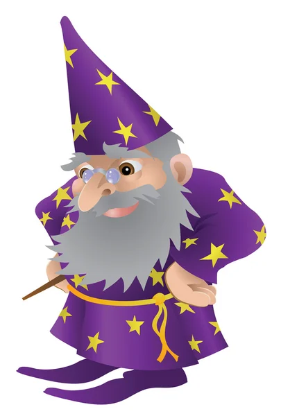 Wizard illustration — Stock Vector
