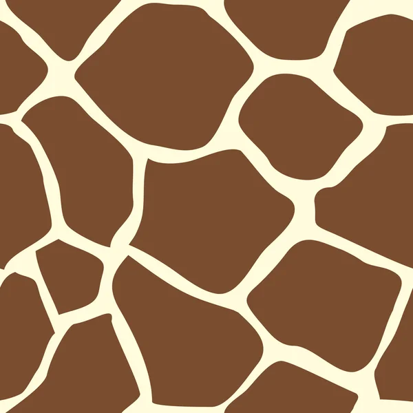 Seamless tiling giraffe skin animal print pattern — Stock Vector