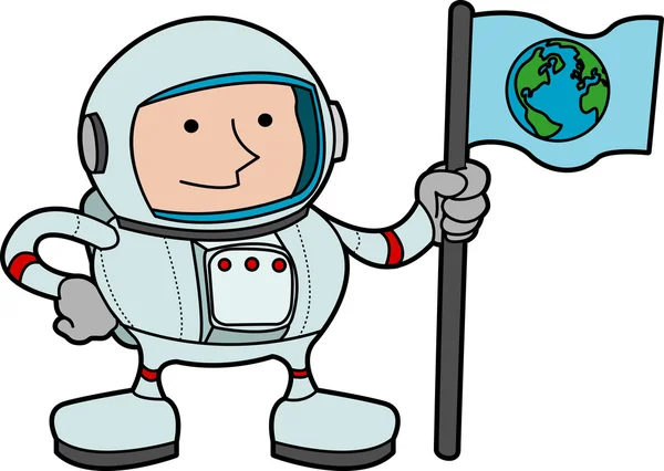 Illustratie van de astronaut — Stockvector