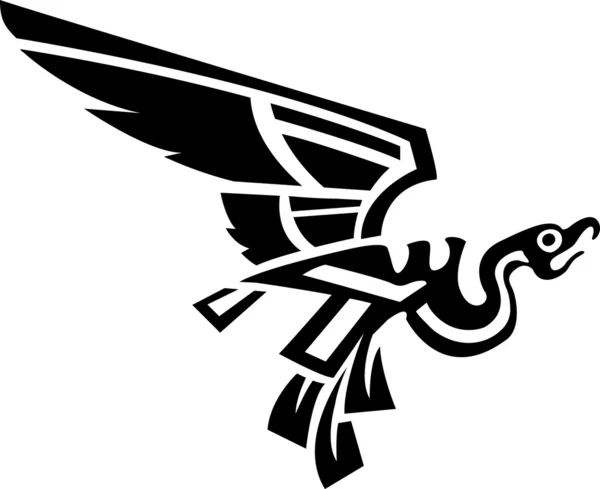 Oiseau aztèque — Image vectorielle
