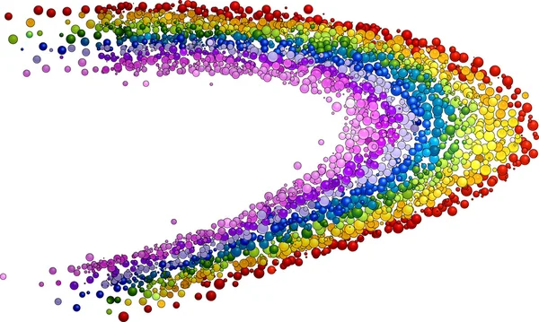 Elemento de diseño de arco iris burbuja — Archivo Imágenes Vectoriales