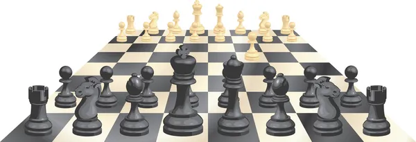 Gioco di scacchi vettoriale illustrazione — Vettoriale Stock