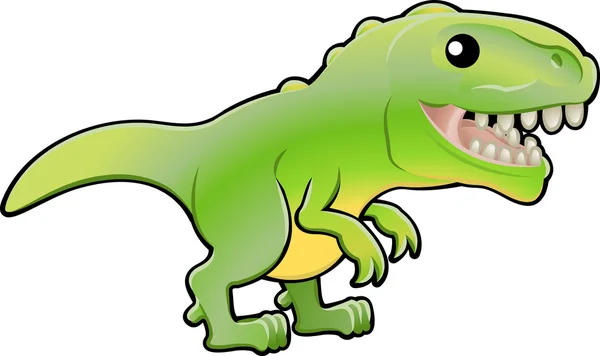 Schattig tyrannosaurus rex dinosaur illustratie — Stockvector
