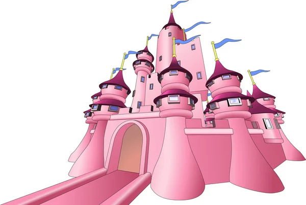 Illustration du château de fées — Image vectorielle
