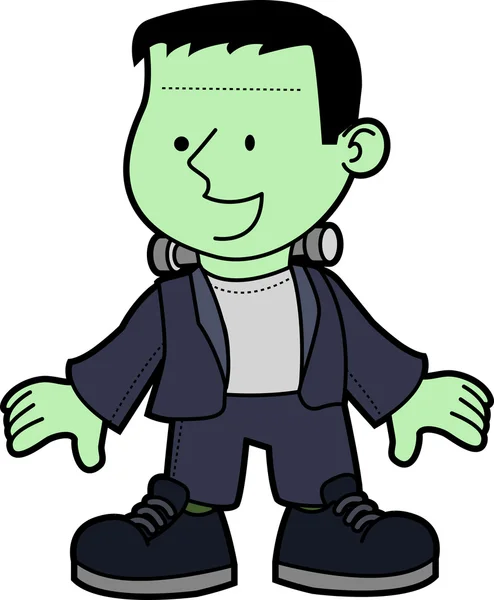 Ilustración del joven Frankenstein — Vector de stock