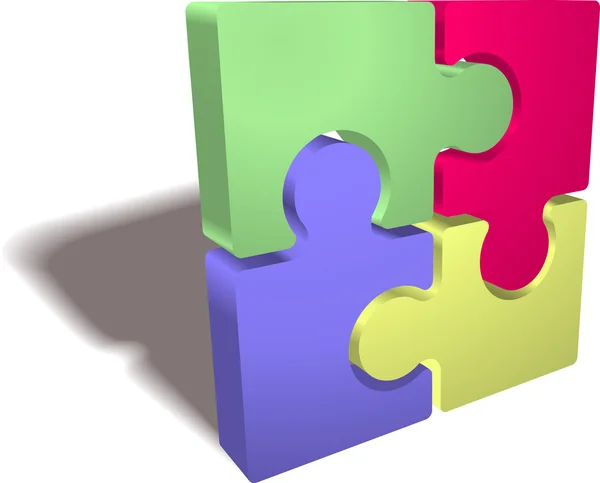 Skládačka puzzle — Stockový vektor