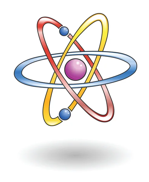Atom-Illustration — Stockvektor