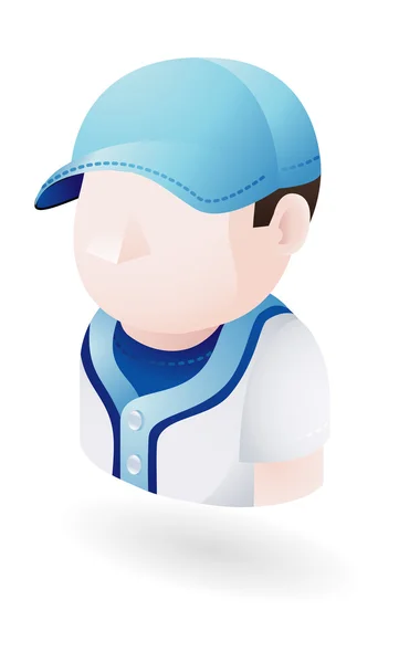 Ilustración del jugador de béisbol — Vector de stock