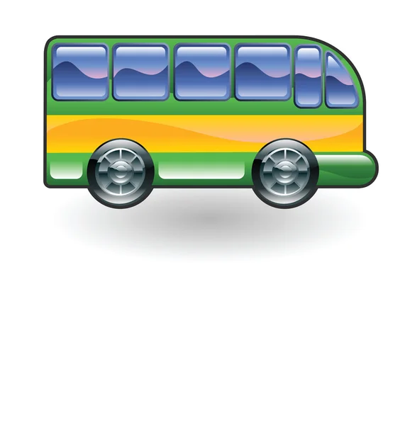 Trenér autobus ilustrace — Stockový vektor