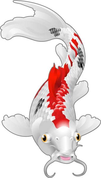 Carpe koï poisson oriental — Image vectorielle
