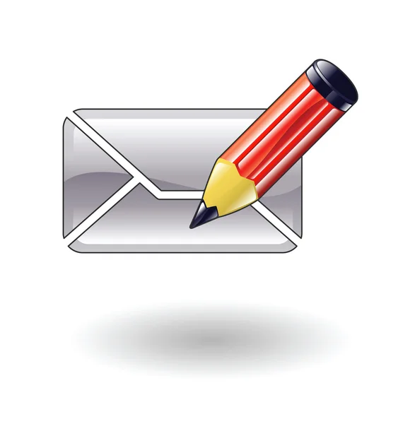 Composer illustration de courrier — Image vectorielle