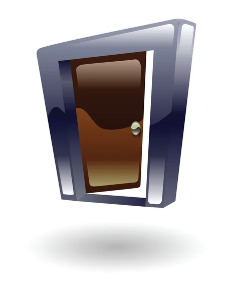Εικονογράφηση άνοιγμα πόρτας — Διανυσματικό Αρχείο
