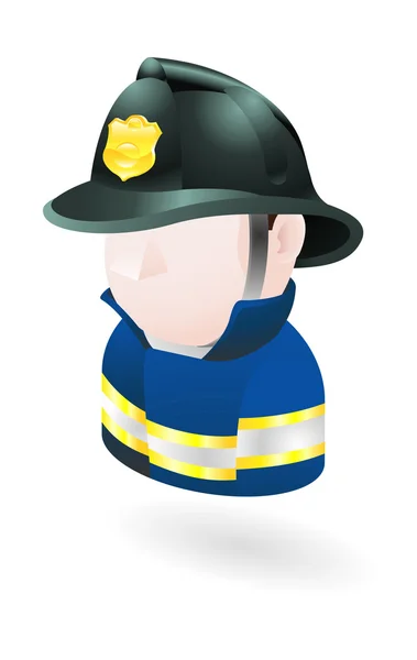 Иллюстрация пожарного — стоковый вектор