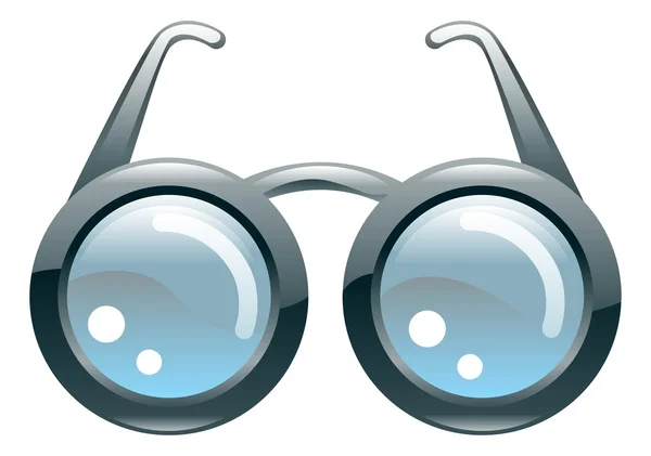 Fényes stilizált szemüveg — Stock Vector