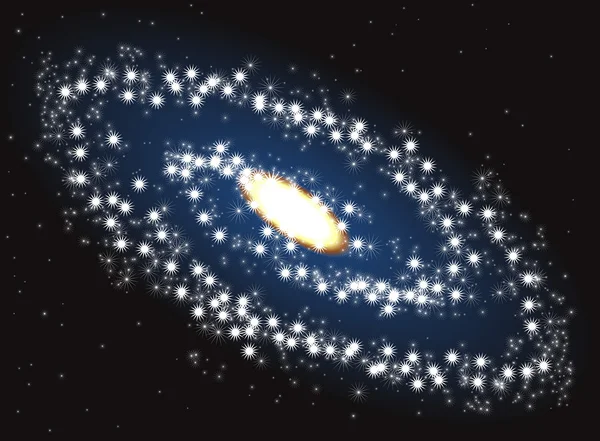 Illustration of galaxy — Stock Vector