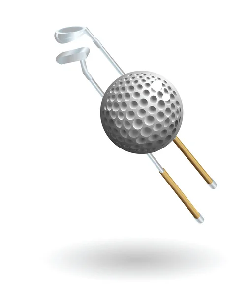 Golf ilustracja — Wektor stockowy