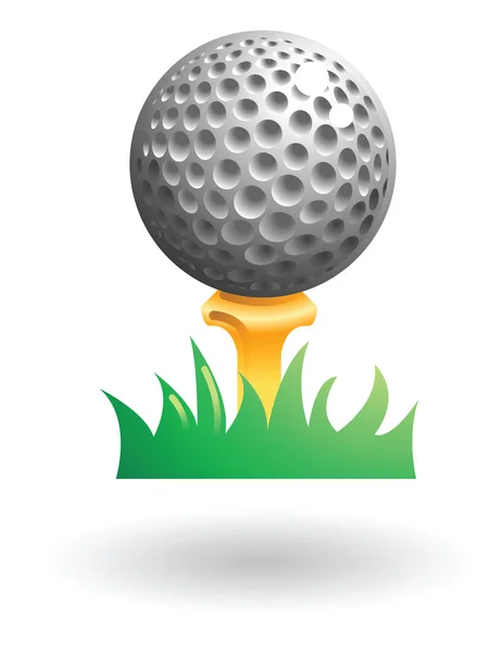 Golfball ilustrace — Stockový vektor