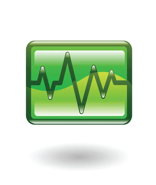 Illustration du rythme cardiaque — Image vectorielle