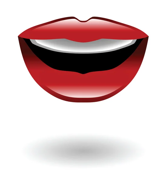 Lippen praten illustratie — Stockvector