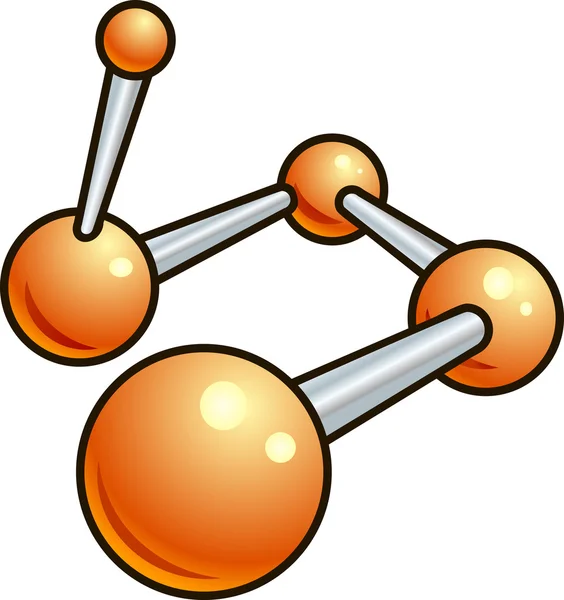 Symbolbild für glänzende Moleküle — Stockvektor