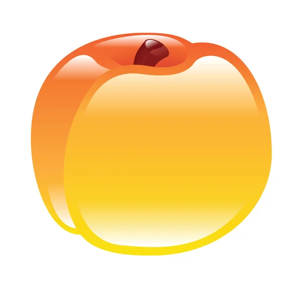 Peach illustration — Stock Vector