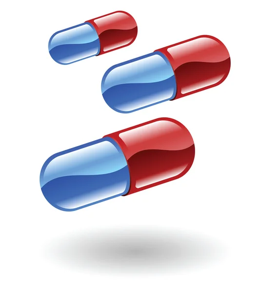 Ilustración de pastillas — Vector de stock