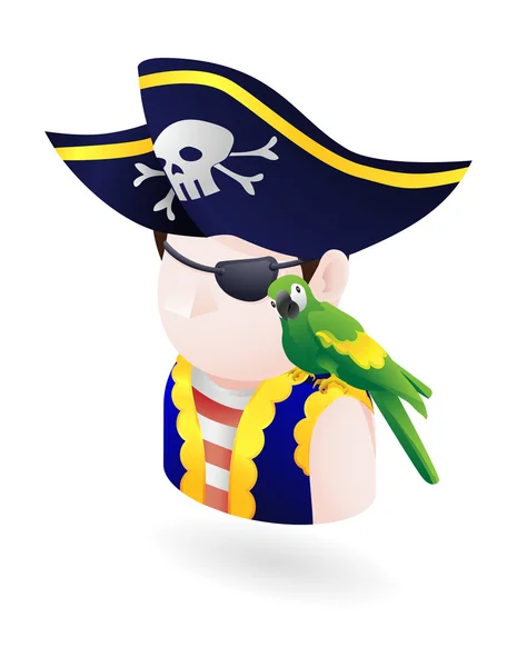 Pirátské ikony — Stockový vektor