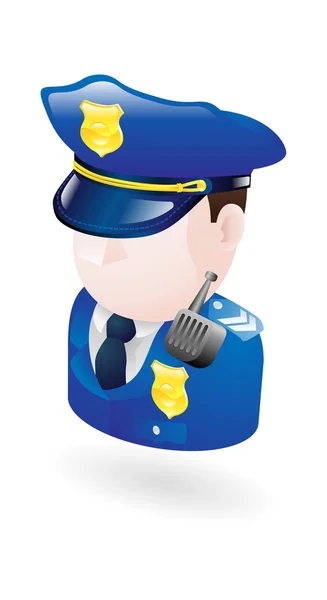 Illustrazione poliziotto — Vettoriale Stock