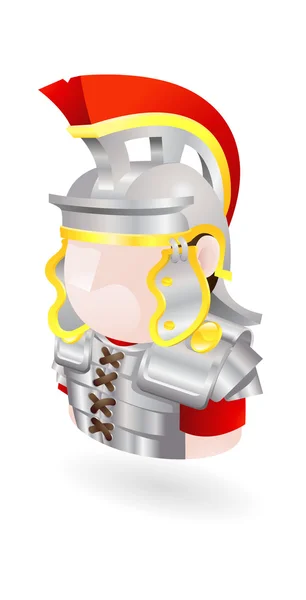 Icône soldat romaine — Image vectorielle