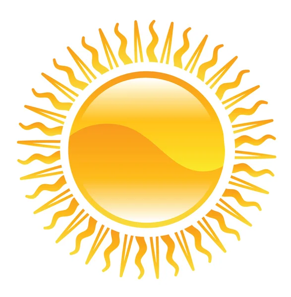 Lesklý slunce ilustrace — Stockový vektor