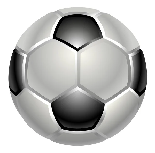 Ikona míč fotbal nebo fotbal — Stockový vektor