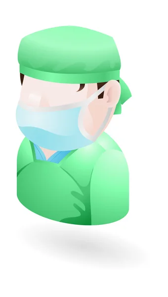 Illustrazione chirurgo — Vettoriale Stock