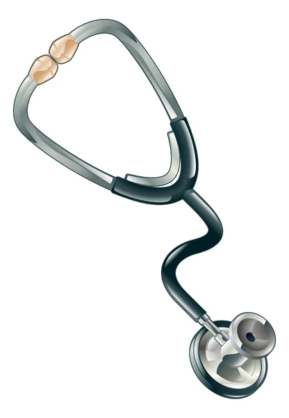 Läkare stetoskop illustration ikonen — Stock vektor
