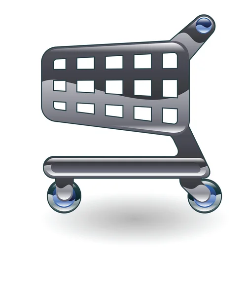 Trolley cart illustration — Stock Vector